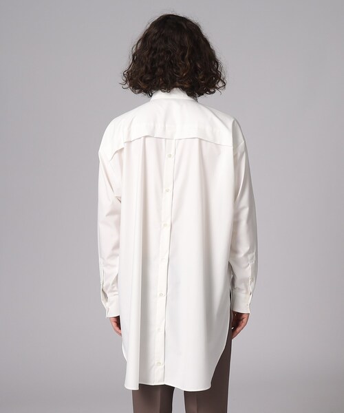 tk.TAKEO KIKUCHI（ティーケータケオキクチ）の「◆インバーテッドスリーブバックボタンシャツ（シャツ/ブラウス・メンズ・ブラック/オフホワイト/ブラック系2/ブルー系2・88/66）」の8枚目の写真