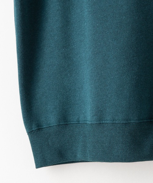 Blue Standard (ブルースタンダード)の「【BLUE STANDARD/ブルースタンダード】11oz 裏起毛 カレッジ ベースボール 刺繍 ワッペン クルー トレーナー スウェット(スウェット・メンズ・ブラック/ダークブルー/ホワイト/杢グレー/ダークグリーン・MEDIUM/X-LARGE/LARGE)」の12枚目の写真