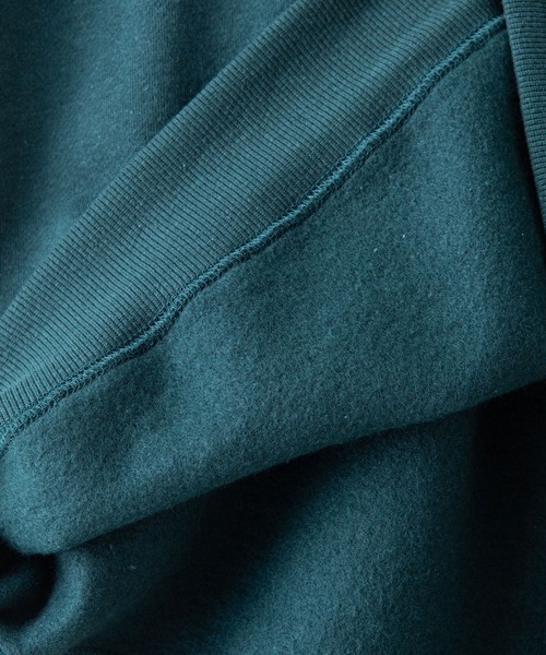 Blue Standard (ブルースタンダード)の「【BLUE STANDARD/ブルースタンダード】11oz 裏起毛 カレッジ ベースボール 刺繍 ワッペン クルー トレーナー スウェット(スウェット・メンズ・ブラック/ダークブルー/ホワイト/杢グレー/ダークグリーン・MEDIUM/X-LARGE/LARGE)」の13枚目の写真