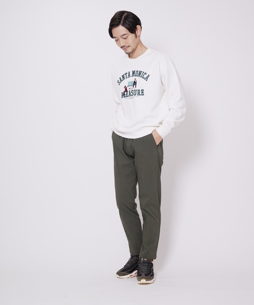 Blue Standard (ブルースタンダード)の「【BLUE STANDARD/ブルースタンダード】11oz 裏起毛 カレッジ ベースボール 刺繍 ワッペン クルー トレーナー スウェット(スウェット・メンズ・ブラック/ダークブルー/ホワイト/杢グレー/ダークグリーン・MEDIUM/X-LARGE/LARGE)」の16枚目の写真