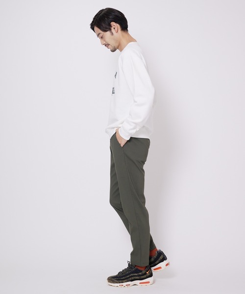 Blue Standard (ブルースタンダード)の「【BLUE STANDARD/ブルースタンダード】11oz 裏起毛 カレッジ ベースボール 刺繍 ワッペン クルー トレーナー スウェット(スウェット・メンズ・ブラック/ダークブルー/ホワイト/杢グレー/ダークグリーン・MEDIUM/X-LARGE/LARGE)」の18枚目の写真