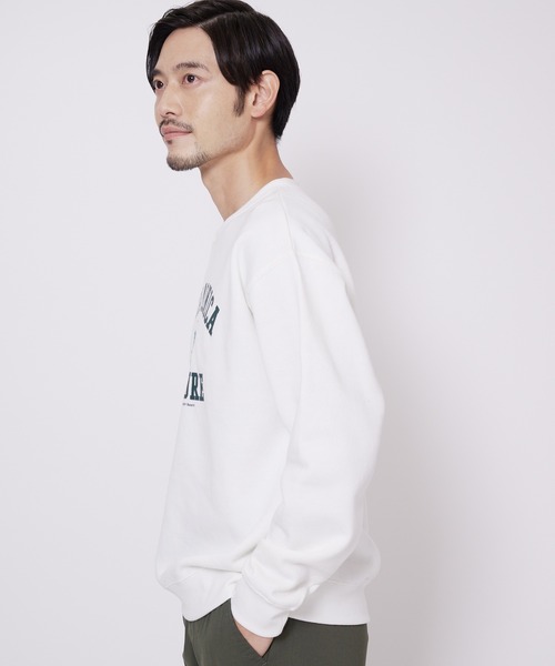 Blue Standard (ブルースタンダード)の「【BLUE STANDARD/ブルースタンダード】11oz 裏起毛 カレッジ ベースボール 刺繍 ワッペン クルー トレーナー スウェット(スウェット・メンズ・ブラック/ダークブルー/ホワイト/杢グレー/ダークグリーン・MEDIUM/X-LARGE/LARGE)」の20枚目の写真