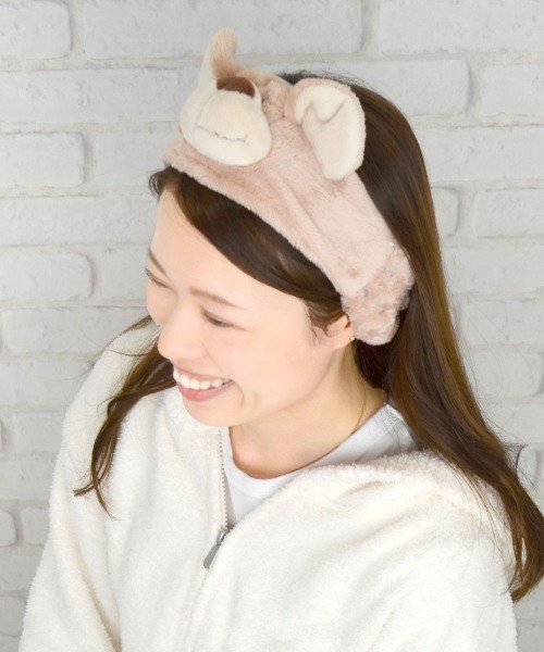 nici(ニキ)の「NICI/もこもこ ヘアバンド ヘアターバン ベア(ヘアバンド・レディース・ブラウン・ONE SIZE)」の8枚目の写真