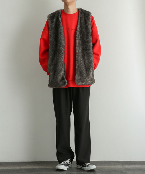 SENSE OF PLACE by URBAN RESEARCH(センスオブプレイスバイアーバンリサーチ)の「『ユニセックス』フェイクファーベスト(ベスト・メンズ・ブラウン/ブラック・ONE)」の16枚目の写真