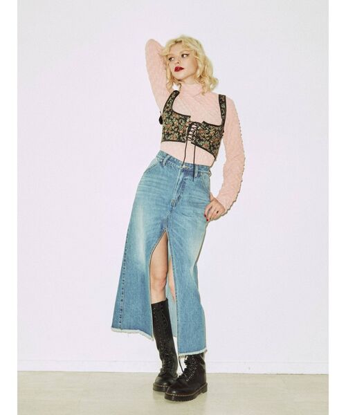 jouetie(ジュエティ)の「レースアップ2WAYコルセット(サスペンダー・レディース・アイボリー/ブラック・MEDIUM)」の12枚目の写真