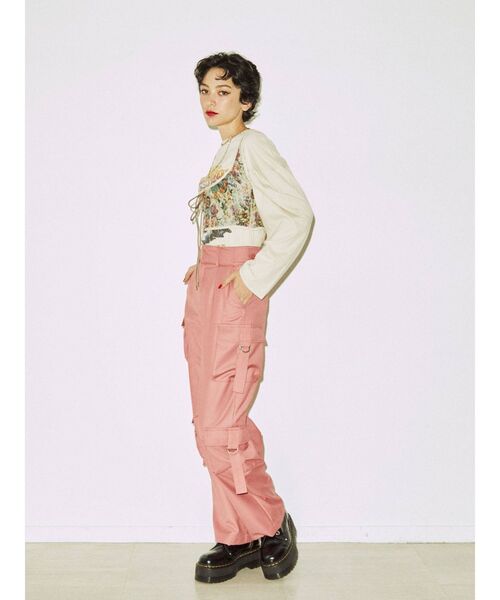 jouetie(ジュエティ)の「レースアップ2WAYコルセット(サスペンダー・レディース・アイボリー/ブラック・MEDIUM)」の19枚目の写真