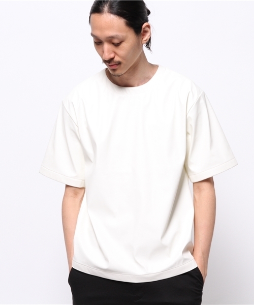 603（ロクマルサン）の「603 PVCバックZIPカットソー（Tシャツ/カットソー・メンズ・ホワイト/ブラック/ライトブラウン・FREE）」の2枚目の写真