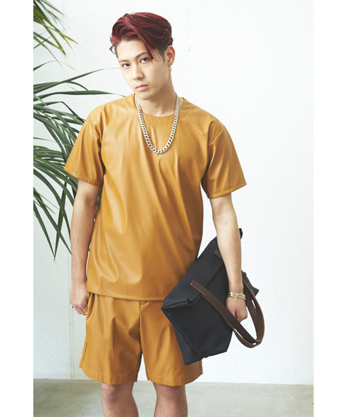 603（ロクマルサン）の「603 PVCバックZIPカットソー（Tシャツ/カットソー・メンズ・ホワイト/ブラック/ライトブラウン・FREE）」の4枚目の写真