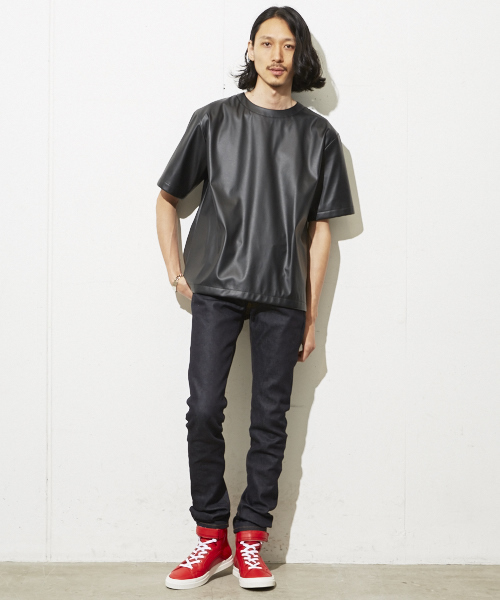 603（ロクマルサン）の「603 PVCバックZIPカットソー（Tシャツ/カットソー・メンズ・ホワイト/ブラック/ライトブラウン・FREE）」の13枚目の写真