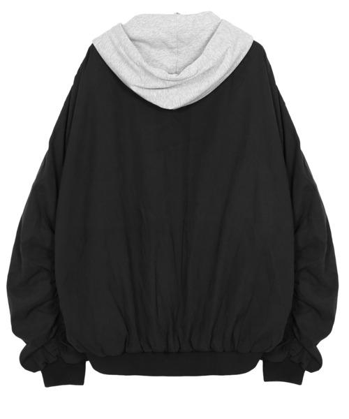 Figments（フィグメンツ）の「フェイクスエードMA-1（MA-1・レディース・ブラック/カーキ/グレー・FREE）」の7枚目の写真