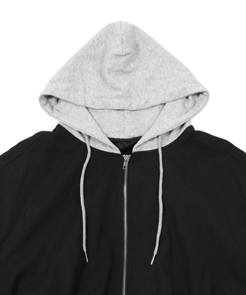 Figments（フィグメンツ）の「フェイクスエードMA-1（MA-1・レディース・ブラック/カーキ/グレー・FREE）」の9枚目の写真