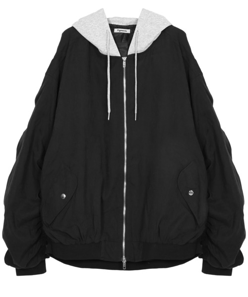 Figments（フィグメンツ）の「フェイクスエードMA-1（MA-1・レディース・ブラック/カーキ/グレー・FREE）」の17枚目の写真