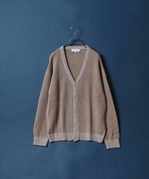 Stripe Pattern Knit Cardigan/ストライプ ルーズニットカーディガン