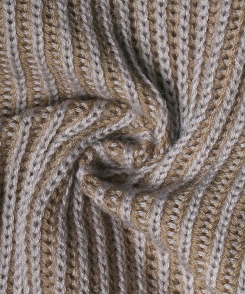 ANPAS(アンパス)の「Stripe Pattern Knit Cardigan/ストライプ ルーズニットカーディガン(カーディガン/ボレロ・メンズ・ブラック/ダークグリーン/グレイッシュベージュ・LL/M/L)」の15枚目の写真