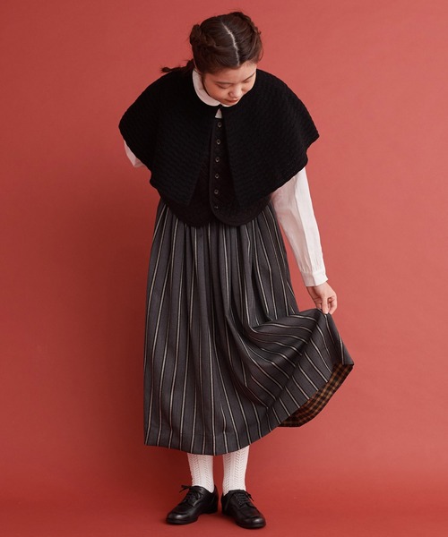 Malle（マル）の「Malle ストライプ　スカート（スカート・レディース・カーキ/グレー・FREE）」の18枚目の写真