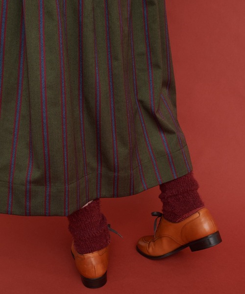 Malle（マル）の「Malle ストライプ　スカート（スカート・レディース・カーキ/グレー・FREE）」の20枚目の写真