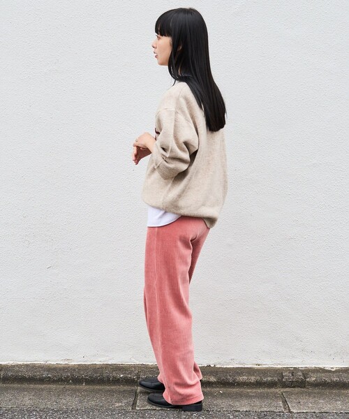 FREAK'S STORE（フリークスストア）の「ジャガードBIGロゴニット（ニット/セーター・レディース・グレー/ナチュラル/レンガ/ネイビー・ﾌﾘ-）」の10枚目の写真