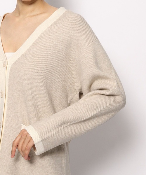 LEPSIM（レプシィム）の「7ゲージ配色アソートカーデ　175292（カーディガン/ボレロ・レディース・ブラック/ライトベージュ/グリーン/イエロー・FREE）」の21枚目の写真