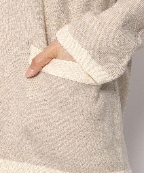 LEPSIM（レプシィム）の「7ゲージ配色アソートカーデ　175292（カーディガン/ボレロ・レディース・ブラック/ライトベージュ/グリーン/イエロー・FREE）」の22枚目の写真