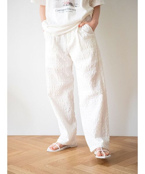 Ungrid（アングリッド）の「ギンガムチェックタックパンツ（その他パンツ・レディース・グレー/オフホワイト/グリーン・FREE）」の19枚目の写真