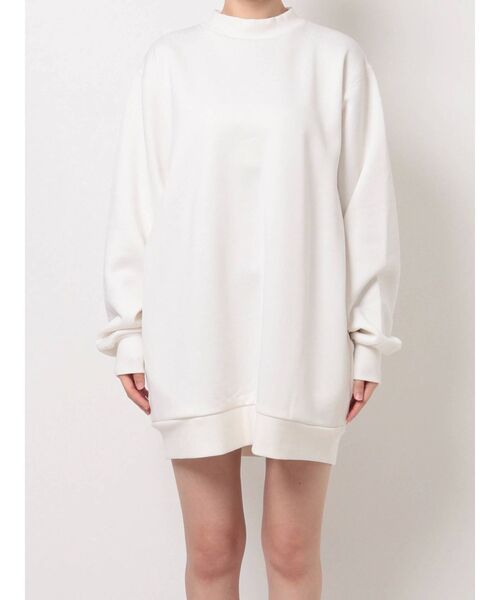 EVRIS（エヴリス）の「BIGシルエットスウェットワンピース（ワンピース・レディース・ブラック/ホワイト・FREE）」の14枚目の写真