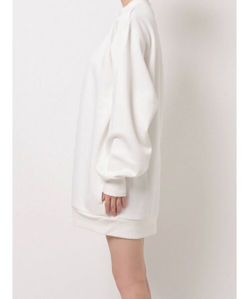 EVRIS（エヴリス）の「BIGシルエットスウェットワンピース（ワンピース・レディース・ブラック/ホワイト・FREE）」の15枚目の写真
