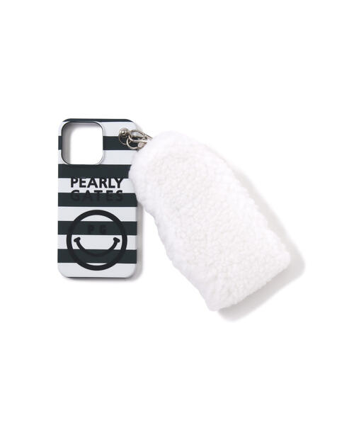 【特価セール】[パーリーゲイツ] スマホケース (ファーベルト付き・iPhone PEARLY GATES（パーリーゲイツ）の「【PEARLY GATES】ファーベルト付き