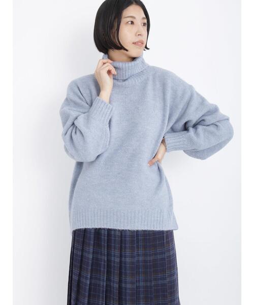 Lugnoncure（ルノンキュール）の「ふわふわ天竺トップス（ニット/セーター・レディース・ピンク/モカ/ブルー/オフホワイト・ﾌﾘ-）」の6枚目の写真