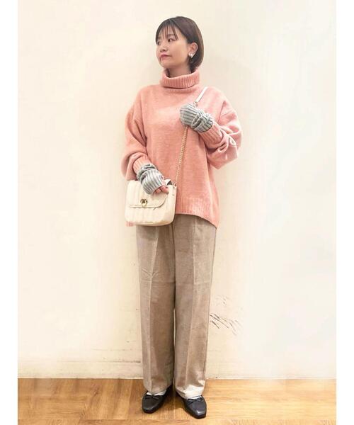 Lugnoncure（ルノンキュール）の「ふわふわ天竺トップス（ニット/セーター・レディース・ピンク/モカ/ブルー/オフホワイト・ﾌﾘ-）」の11枚目の写真