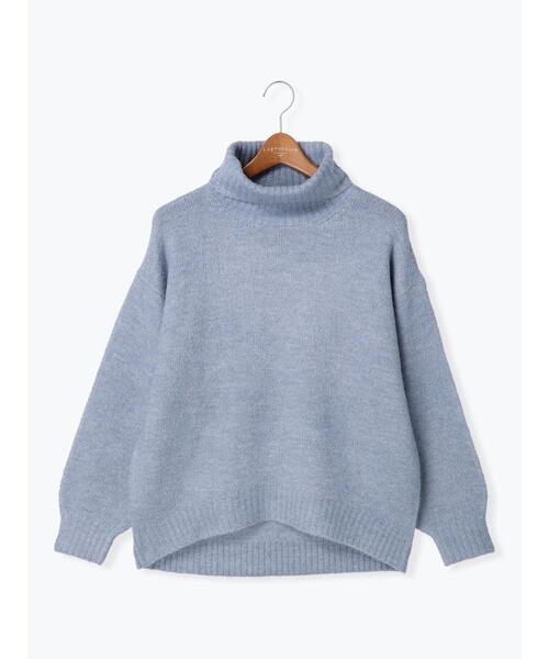 Lugnoncure（ルノンキュール）の「ふわふわ天竺トップス（ニット/セーター・レディース・ピンク/モカ/ブルー/オフホワイト・ﾌﾘ-）」の16枚目の写真