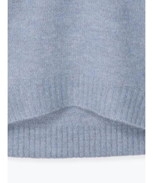 Lugnoncure（ルノンキュール）の「ふわふわ天竺トップス（ニット/セーター・レディース・ピンク/モカ/ブルー/オフホワイト・ﾌﾘ-）」の20枚目の写真