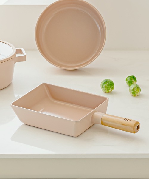 FIKAピーチピンク卵焼き器フライパン15cm（鍋/フライパン）｜FIKA（フィカ）