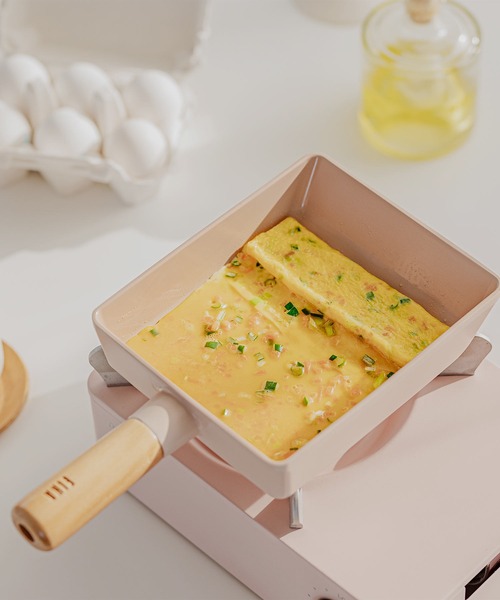 FIKAピーチピンク卵焼き器フライパン15cm（鍋/フライパン）｜FIKA（フィカ）