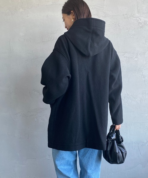 【極美品】DANTON ウールパイル フード ジャケット コート DANTON (ダントン) ウールパイルフードジャケット アウター - メルカリ