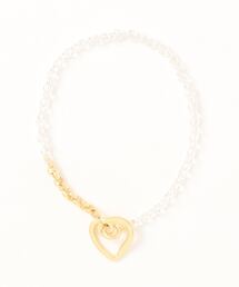 mou（モウ）の「ハートバイカラーブレスレット（S925）（ブレスレット）」