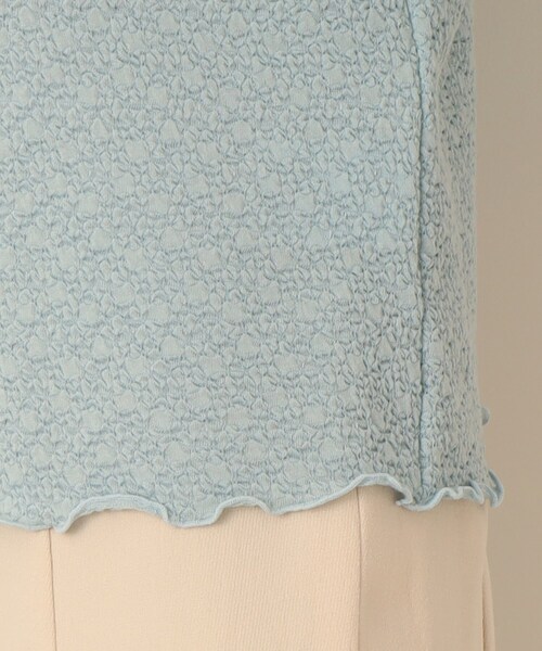 Cutie Blonde（キューティーブロンド）の「◆ふくれジャカード ボートネックメローインナー（Tシャツ/カットソー・レディース・ホワイト系/ライトブルー/ブラック・01/02/03）」の10枚目の写真