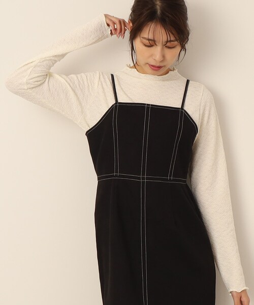 Cutie Blonde（キューティーブロンド）の「◆ふくれジャカード ボートネックメローインナー（Tシャツ/カットソー・レディース・ホワイト系/ライトブルー/ブラック・01/02/03）」の12枚目の写真