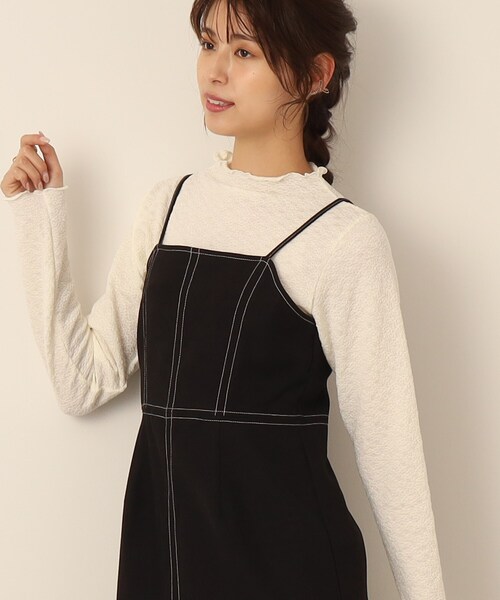 Cutie Blonde（キューティーブロンド）の「◆ふくれジャカード ボートネックメローインナー（Tシャツ/カットソー・レディース・ホワイト系/ライトブルー/ブラック・01/02/03）」の13枚目の写真