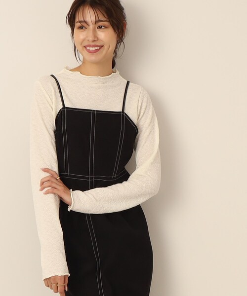 Cutie Blonde（キューティーブロンド）の「◆ふくれジャカード ボートネックメローインナー（Tシャツ/カットソー・レディース・ホワイト系/ライトブルー/ブラック・01/02/03）」の15枚目の写真