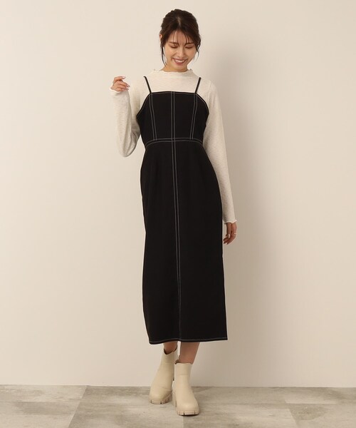 Cutie Blonde（キューティーブロンド）の「◆ふくれジャカード ボートネックメローインナー（Tシャツ/カットソー・レディース・ホワイト系/ライトブルー/ブラック・01/02/03）」の16枚目の写真