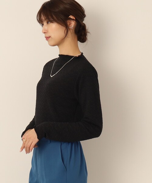 Cutie Blonde（キューティーブロンド）の「◆ふくれジャカード ボートネックメローインナー（Tシャツ/カットソー・レディース・ホワイト系/ライトブルー/ブラック・01/02/03）」の21枚目の写真