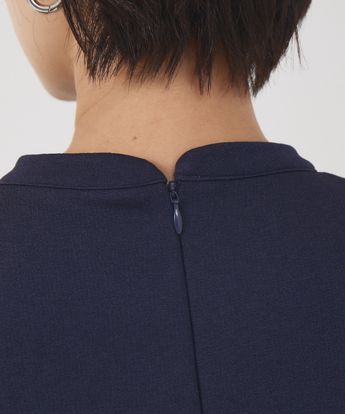 qualite（カリテ）の「ダブルジャージーフォルムカットソー（Tシャツ/カットソー・レディース・アイボリー/ネイビー・フリー）」の7枚目の写真