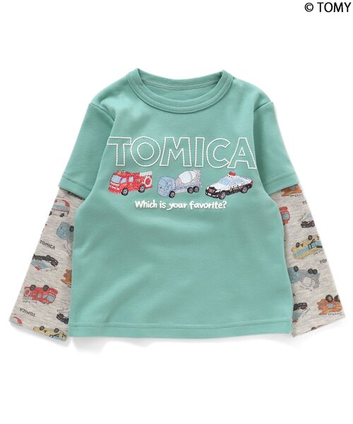 BIT'Z（ビッツ）の「トミカコラボTシャツ（Tシャツ/カットソー・キッズ・ベージュ/イエロー/エメラルド・80/90/100/110/120/95）」の3枚目の写真