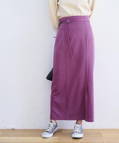 FREE'S MART（フリーズマート）の「【Sシリーズ対応】◆ベルト付きナロースカート（スカート・レディース・ピンク/ブラック/ホワイト・X-SMALL/SMALL/MEDIUM）」の8枚目の写真