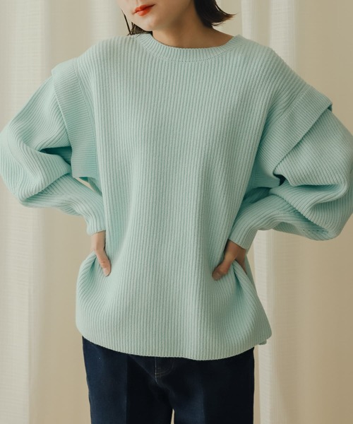 3日間値下げ！PERVERZE マルチカラー ニット セーター PERVERZE マルチカラーニットセーター