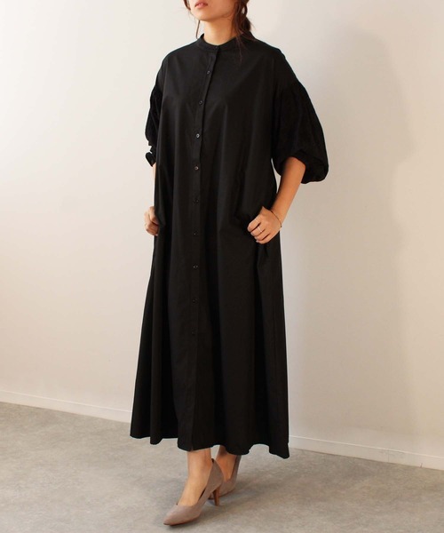 toucher du brise（トゥシェドブリーズ）の「ボリューム袖 レース ワンピース（ワンピース・レディース・ネイビー/ブラック/オフホワイト・M）」の2枚目の写真