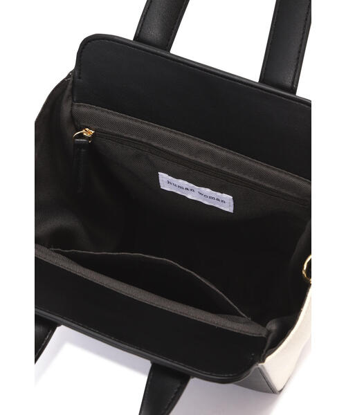 human woman（ヒューマンウーマン）の「◆バイカラー２ｗａｙバッグ（ハンドバッグ・レディース・ブラック系その他3/イエロー系その他4・ﾌﾘ-）」の9枚目の写真