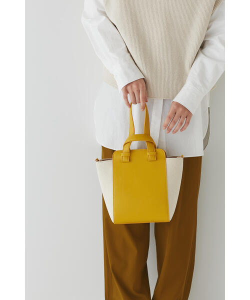 human woman（ヒューマンウーマン）の「◆バイカラー２ｗａｙバッグ（ハンドバッグ・レディース・ブラック系その他3/イエロー系その他4・ﾌﾘ-）」の13枚目の写真