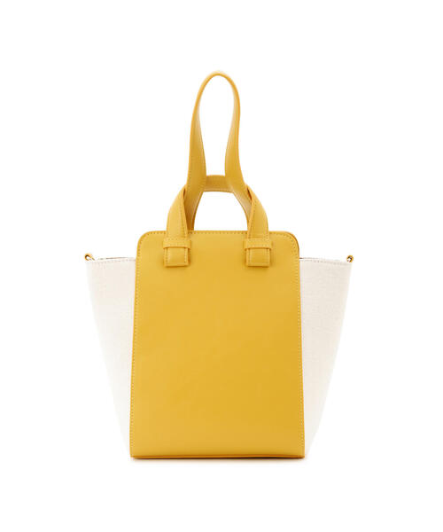 human woman（ヒューマンウーマン）の「◆バイカラー２ｗａｙバッグ（ハンドバッグ・レディース・ブラック系その他3/イエロー系その他4・ﾌﾘ-）」の5枚目の写真