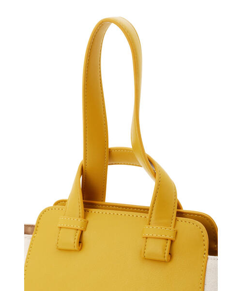 human woman（ヒューマンウーマン）の「◆バイカラー２ｗａｙバッグ（ハンドバッグ・レディース・ブラック系その他3/イエロー系その他4・ﾌﾘ-）」の14枚目の写真